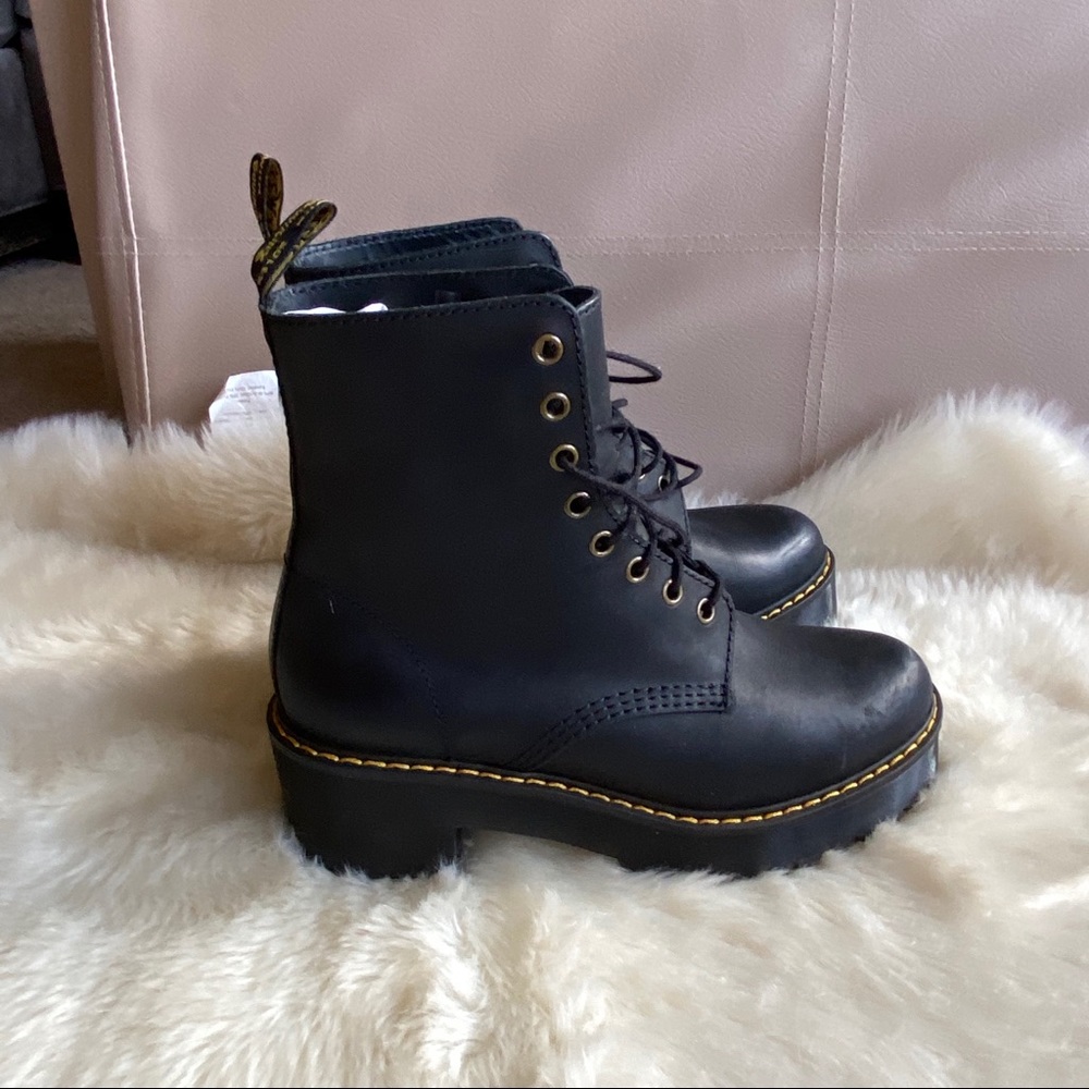 Dr. Marten Shriver Hi Platform Heel Boots